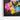 Vibrant Cowboy in Neon Hues Framed Canvas (Black) / 18 x 24