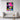 Vibrant Mystery in Pink Expressionism Framed Canvas (Walnut) / 30 x 40