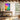 Vibrant Spectrum of Abstract Harmony Framed Canvas (Walnut) / 32 x 48