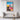 Vibrant Abstract Expressionist Canvas Framed Canvas (Walnut) / 32 x 48