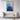 Azure Dreamscape: Ocean Rhythms in Art Framed Canvas (Walnut) / 32 x 48