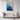 Azure Dreamscape: Ocean Rhythms in Art Framed Canvas (Walnut) / 30 x 40
