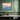 Dreamy Abstract Colorscapes Symphony Framed Canvas (Walnut) / 14 x 11