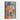 Colorful Geometric Cubist Bear Portrait Framed Canvas (Walnut) / 20 x 30