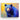 Majestic Blue Bear in Sunset Hues Canvas Wrap / 10 x 8
