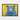 Majestic Blue Bear on Yellow Framed Canvas (Black) / 40 x 30
