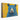 Majestic Blue Bear on Yellow Canvas Wrap / 48 x 32