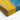 Majestic Blue Bear on Yellow Canvas Wrap / 48 x 32
