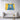 Majestic Blue Bear on Yellow Canvas Wrap / 48 x 32