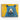 Majestic Blue Bear on Yellow Canvas Wrap / 24 x 18
