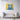 Majestic Blue Bear on Yellow Canvas Wrap / 24 x 18