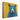 Majestic Blue Bear on Yellow Canvas Wrap / 32 x 24