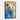 Blue Bear in Golden Hues Framed Canvas (Black) / 20 x 30
