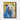 Blue Bear in Golden Hues Framed Canvas (Black) / 18 x 24