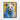 Blue Bear in Golden Hues Framed Canvas (Black) / 16 x 20