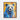 Blue Bear in Golden Hues Framed Canvas (Walnut) / 16 x 20