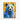 Blue Bear in Golden Hues Canvas Wrap / 11 x 14
