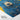 Blue Bear on Golden Canvas Fine Art Print / 20 x 30