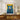 Blue Bear on Golden Canvas Fine Art Print / 16 x 20