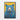Blue Bear on Golden Canvas Framed Canvas (Black) / 20 x 30
