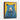 Blue Bear on Golden Canvas Framed Canvas (Walnut) / 16 x 20