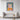 Cheerful Patchwork Bear and Bird Framed Canvas (Black) / 24 x 32