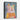 Cheerful Patchwork Bear and Bird Framed Canvas (Black) / 11 x 14