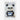 Charming Panda in Nautical Stripes Fine Art Print / 20 x 30