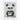 Charming Panda in Nautical Stripes Fine Art Print / 18 x 24