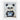 Charming Panda in Nautical Stripes Fine Art Print / 11 x 14