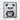 Charming Panda in Nautical Stripes Framed Canvas (Black) / 16 x 20