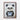 Charming Panda in Nautical Stripes Framed Canvas (Walnut) / 18 x 24
