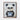 Charming Panda in Nautical Stripes Framed Canvas (Walnut) / 16 x 20