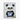 Charming Panda in Nautical Stripes Canvas Wrap / 18 x 24
