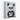Charming Panda in Nautical Stripes Canvas Wrap / 11 x 14