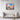Arctic Whirls: Polar Symphony in Color Framed Canvas (Walnut) / 48 x 32