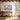 Arctic Whirls: Polar Symphony in Color Framed Canvas (Walnut) / 48 x 32