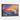 Polar Bear at Twilight Watercolors Framed Canvas (Black) / 48 x 32