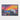 Polar Bear at Twilight Watercolors Framed Canvas (Black) / 48 x 32