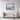 Solitary Polar Bear at Twilight Framed Canvas (Walnut) / 30 x 20