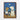 Starlit Family Gathering: Bears in Blue Framed Canvas (Walnut) / 24 x 32