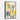 Vivid Cardinal Trio in Abstract Framed Canvas (Black) / 32 x 48