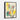 Vivid Cardinal Trio in Abstract Framed Canvas (Black) / 24 x 32