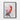 Crimson Cardinal in Abstract Expression Framed Canvas (Black) / 30 x 40