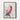 Crimson Cardinal in Abstract Expression Framed Canvas (Walnut) / 24 x 32