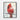 Vivid Cardinal on Snowy Branch Framed Canvas (Black) / 11 x 14