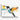 Whimsical Hummingbird in Geometric Flight Canvas Wrap / 24 x 18