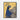 Majestic Blue Peacock on Golden Framed Canvas (Black) / 8 x 10
