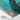 Regal Blue Peacock on Turquoise Canvas Fine Art Print / 24 x 32