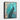 Regal Blue Peacock on Turquoise Canvas Framed Canvas (Black) / 16 x 20